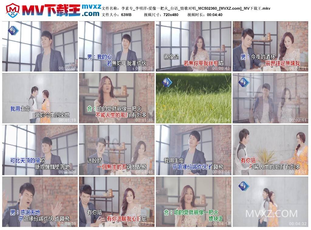李素专_李明洋-爱像一把火_台语_情歌对唱_MC502360